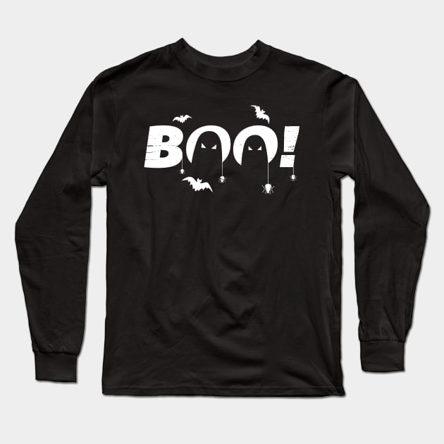 Halloween Boo Long Sleeve T-Shirt by Abderrahmaneelh